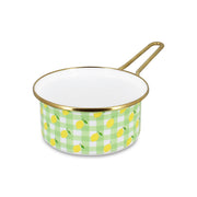 Vichy Lemon Enamelled Steel Casserole Dish 16cm