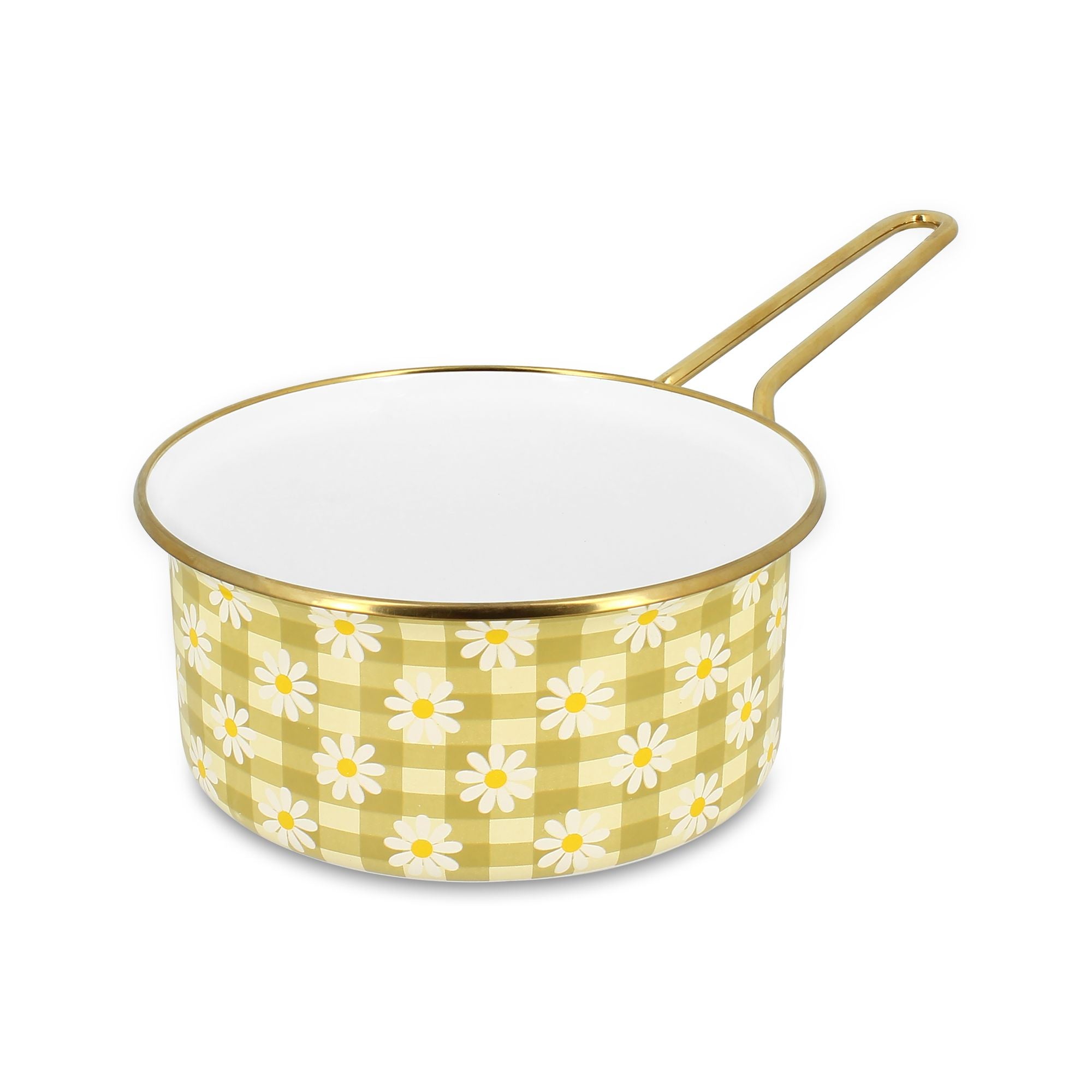 Daisy enamel saucepan 18cm
