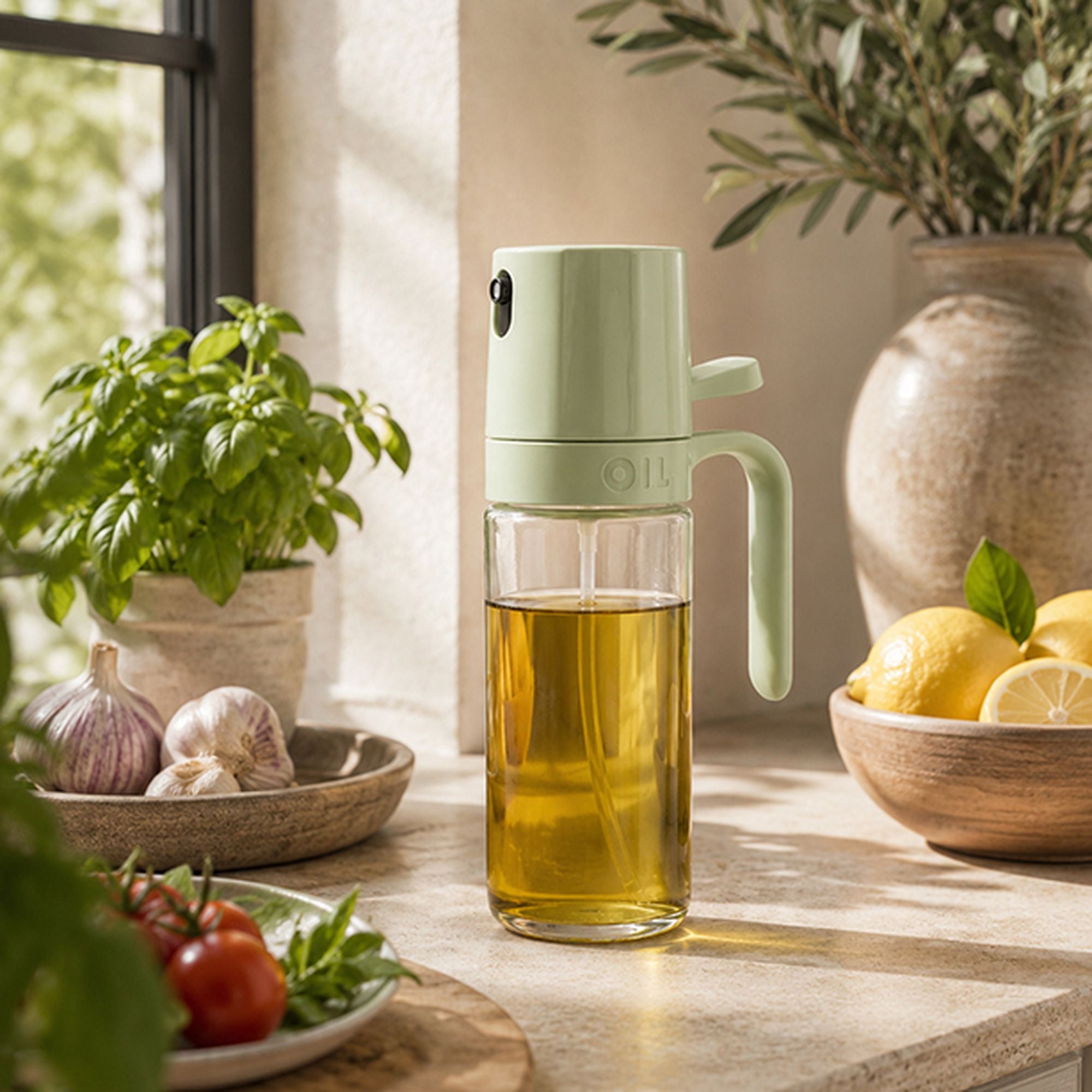 Pulvérisateur d'huile 250 ml en verre et plastique