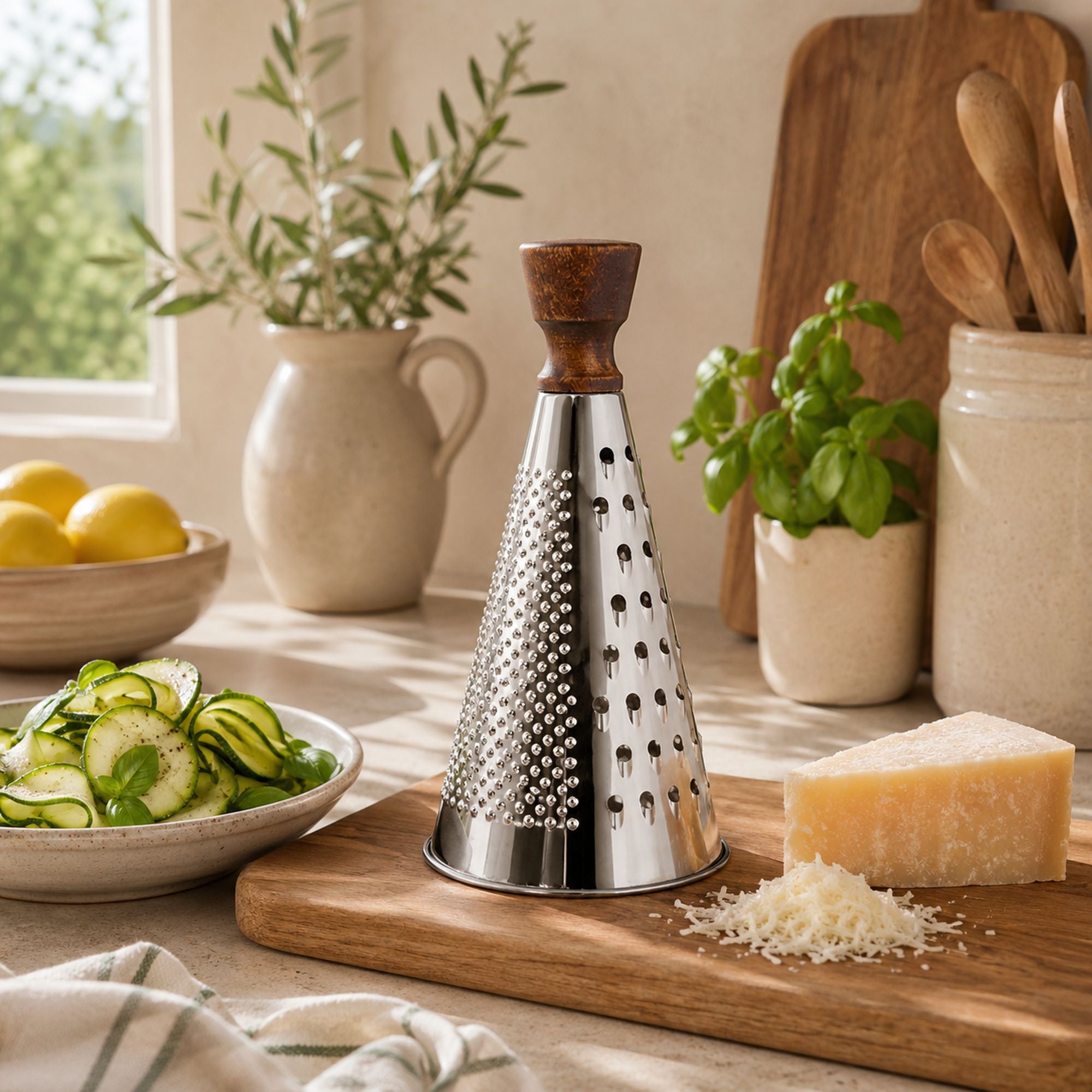 Râpe à fromage en acier inoxydable H24cm