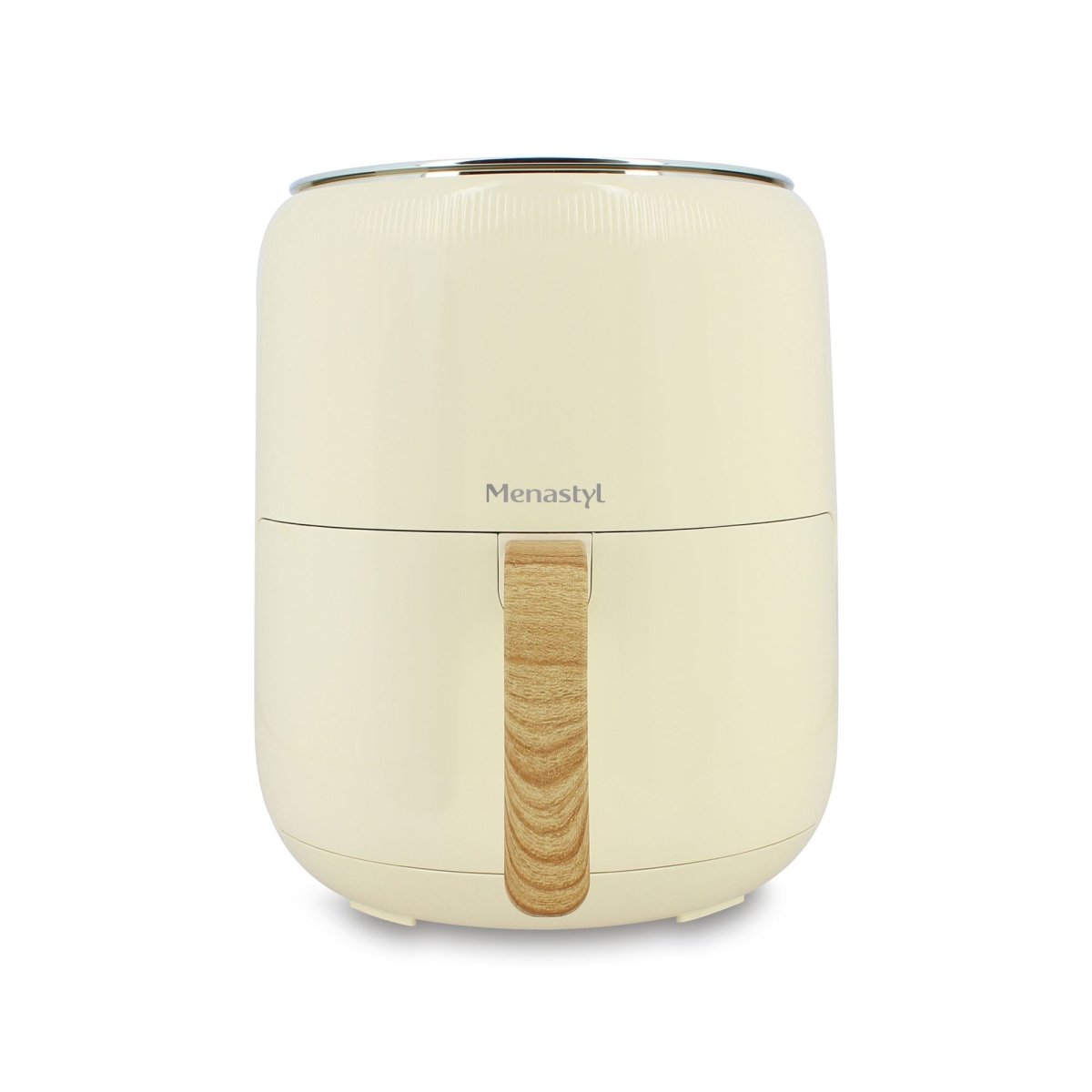 Friteuse à air chaud Colorama 4,5L beige vue de face avec fenêtre de visualisation transparente