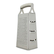 Râpe à fromage pyramidale en acier inoxydable Menastyl avec poignée ergonomique, 4 faces de râpage