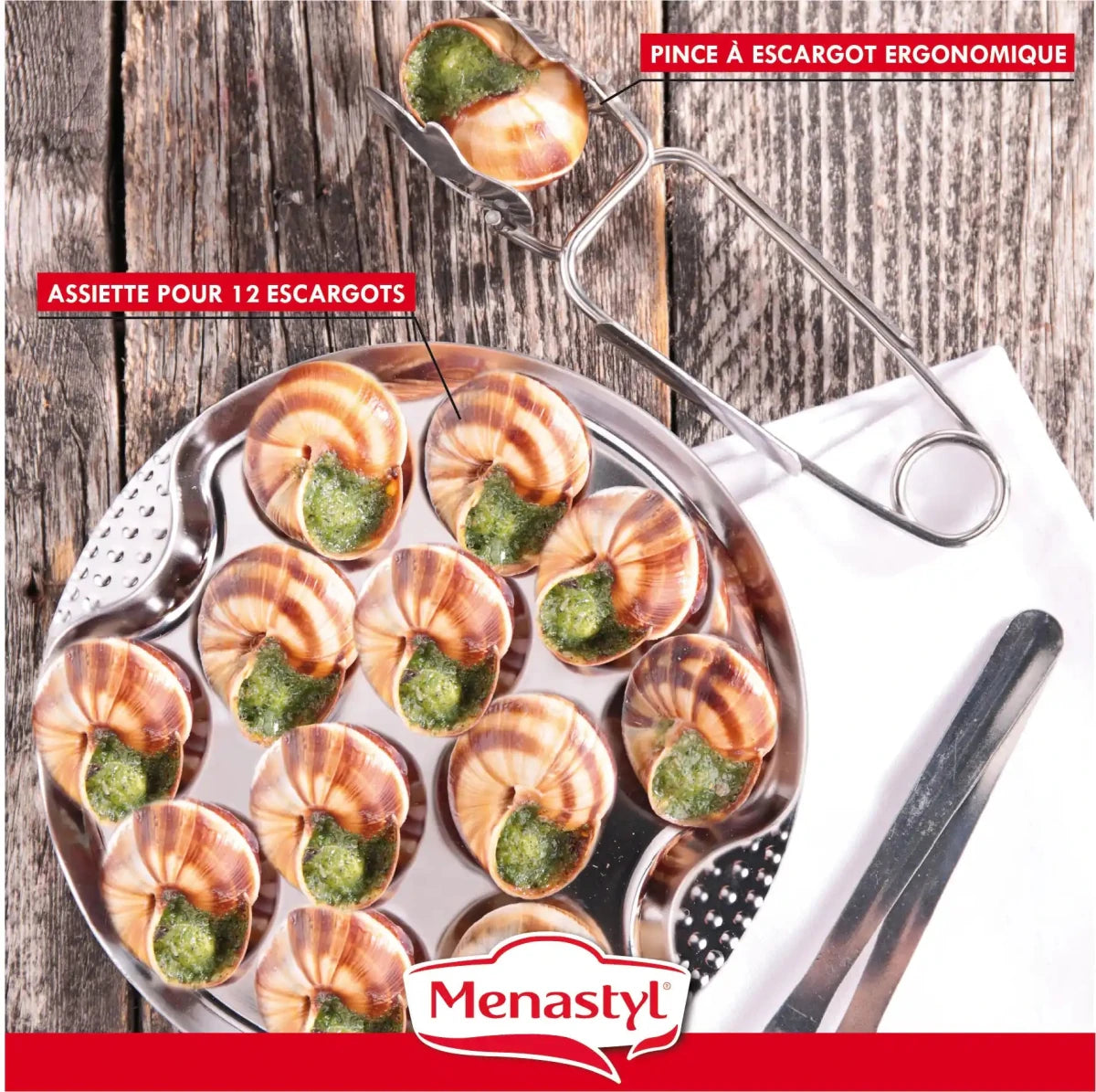 Service à escargots 18 pièces Oriane - Menastyl - Service à escargots