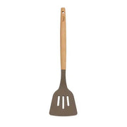 Spatule ajourée Eliott en silicone avec manche en bois - Menastyl - Spatule