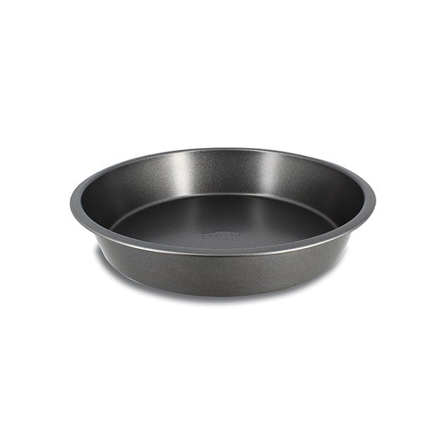 Moule à manqué Amandine 26 cm en acier carbone noir antiadhésif Menastyl, vue de trois quarts